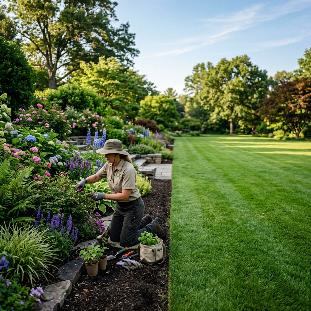 Landscaping work